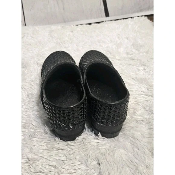 Sanita Women's Woven Black Danish Clogs Size‎ 38 - Picture 2 of 13